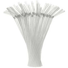 Трубочки для напитков полимерные 210×5 мм