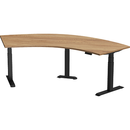 Каркас стола с электроприводом трехмоторный AOKE, Well Desk Wing Pro, черный (AK3YJYT-TYZF3-90/120/180 BK) - 6