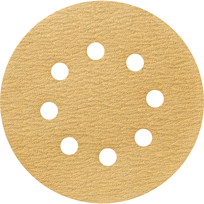 Круг шлифовальный абразивный Krugo Master, 8 отверстий, d125, p.150