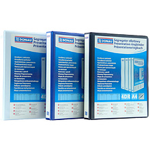 Папка на кольцах "Panorama", 4 кольца, А4, белый