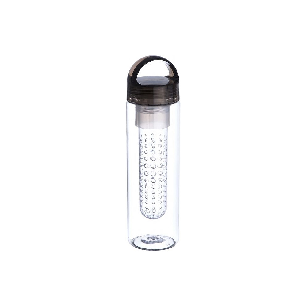 Бутылка для воды "Toulon", пластик, 650 мл, прозрачный, графит