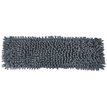 Насадка для плоской швабры 42х14 см, шенилл, на резинке, серый