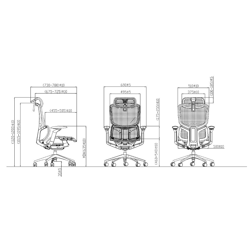 Кресло компьютерное SitZone E-JX-002А, сетка, пластик, белый - 8