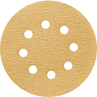 Круг шлифовальный абразивный Krugo Master, 8 отверстий, d125, p.180, 10 штук