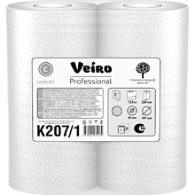 Полотенца бумажные Veiro Professional Comfort в рулонах (1*2) 12.5м, 2 слоя