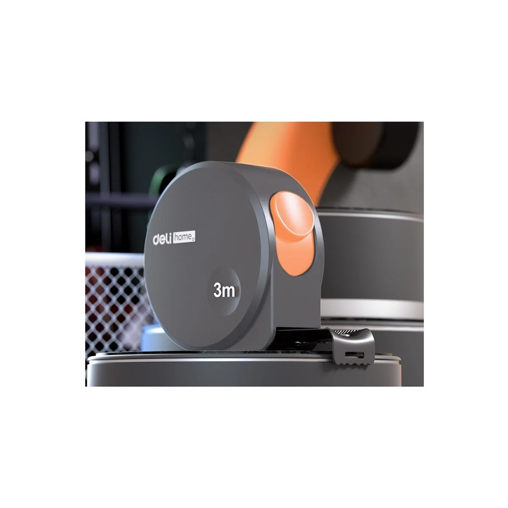 Рулетка Deli HS HT8316C, 3м х 16 мм, Soft Touch, оранжевый - 2