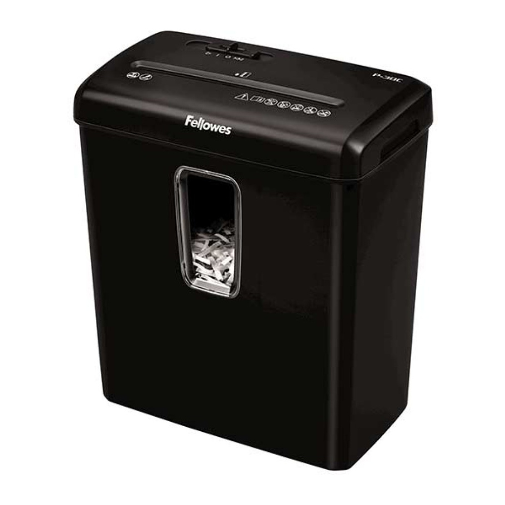 Уничтожитель Fellowes PowerShred P-30C, DIN P-4, 4х34 мм, 6 листов, 15 литров - 3