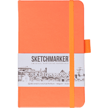Скетчбук "Sketchmarker", 9x14 см, 140 г/м2, 80 листов, неоновый коралл