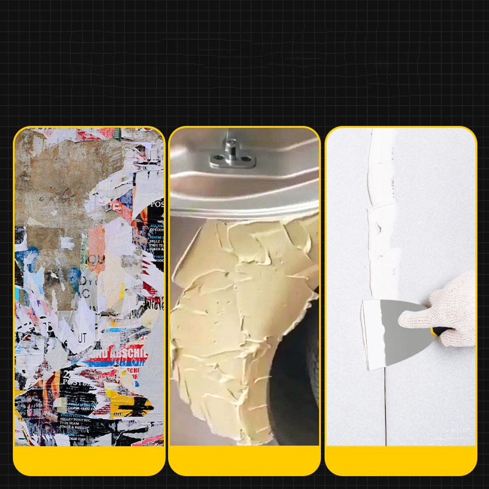 Шпатель нержавеющий 150 мм Deli YS EDL-HD6, 2-х компонентная ручка - 4