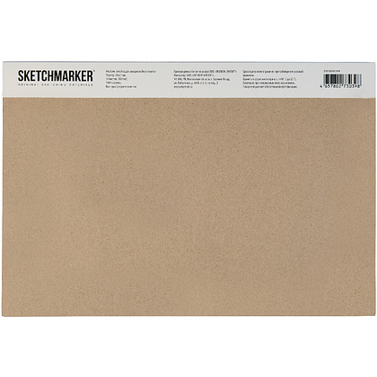 Блок бумаги для акварели "Sketchmarker", А4, 300 г/м2, 10 листов, среднезернистая - 4