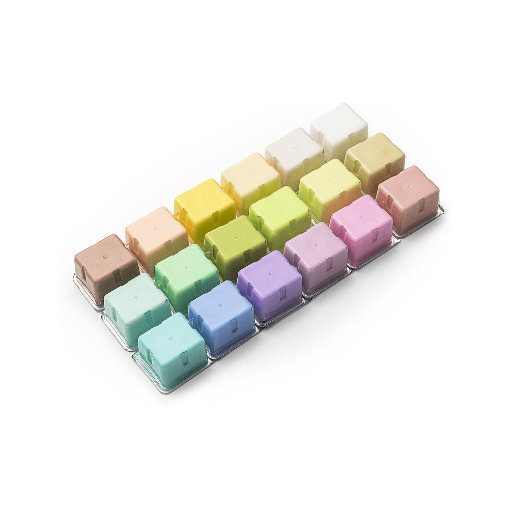 Краски гуашевые "Himi Jelly Cup. Pastel colors", 18 цветов, кювета, фиолетовый футляр - 2