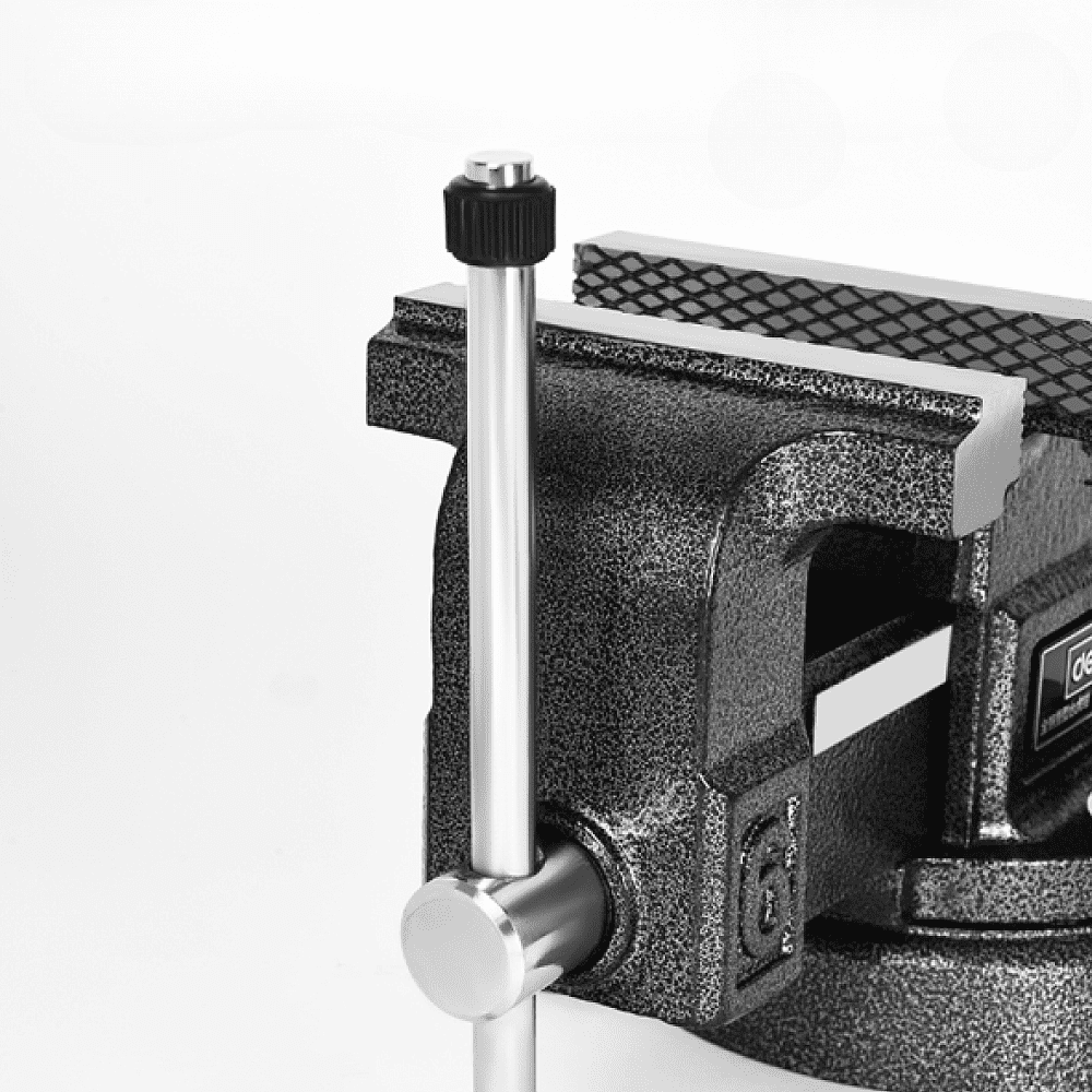 Тиски стальные Deli YS EDL2904Z, поворотные, с наковальней, 4"-100 мм - 6