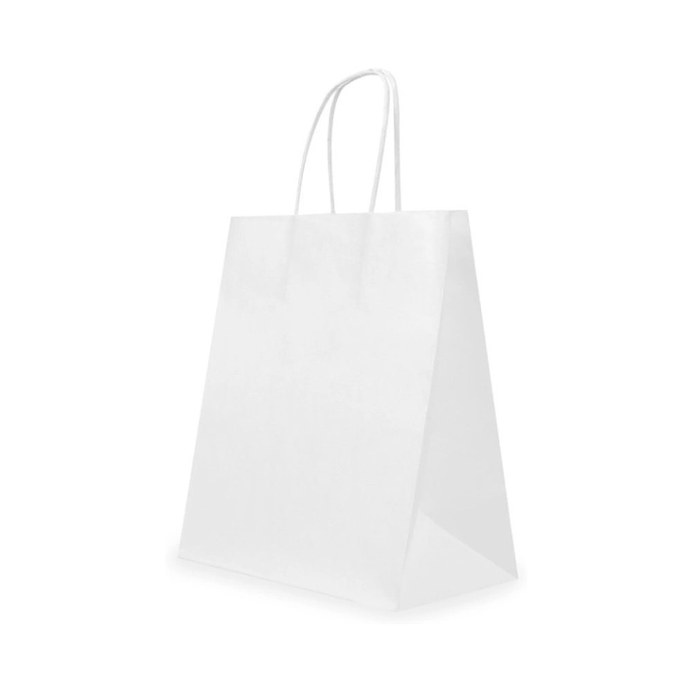 Пакет бумажный, белый, 70, с кручеными ручками, 350х150х450 мм