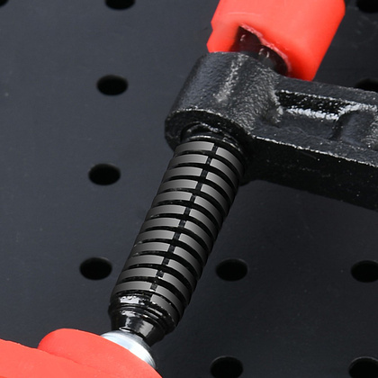 Струбцина F-образная Deli RS EDL110830Z, 80х300 мм, усиленная, черный, красный - 5