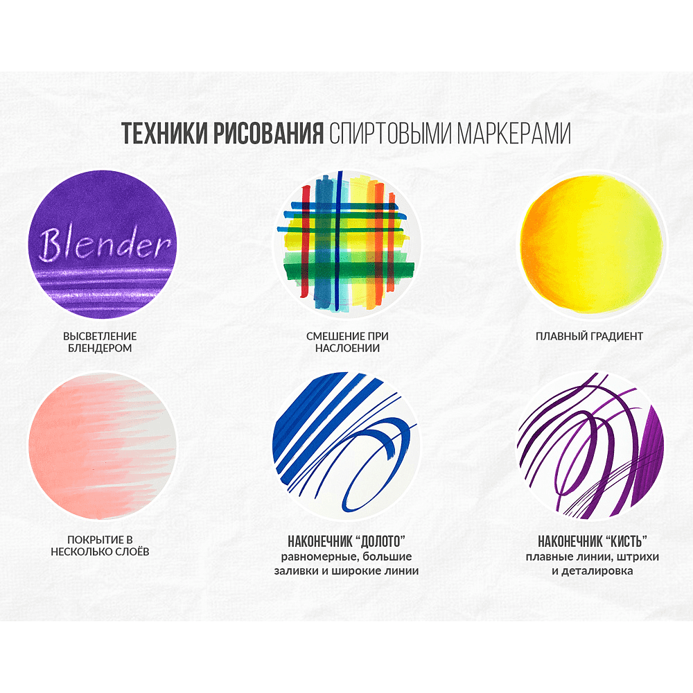 Маркер перманентный двусторонний "Sketchmarker Brush", B73 небесный - 6