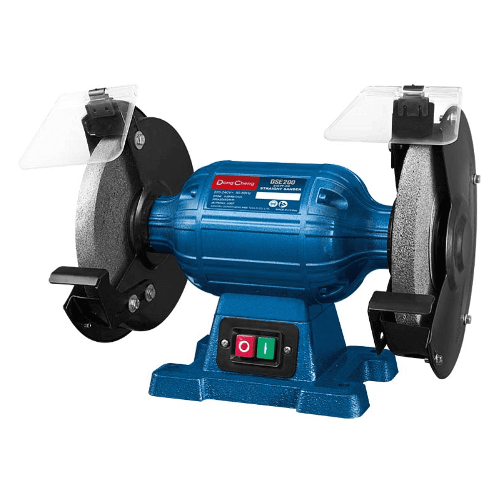 Станок заточный DongCheng DSE200, сетевой, 200мм, 370Вт