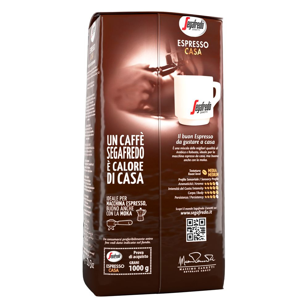 Кофе "Segafredo" Espresso Casa, зерновой, 1000 г - 2