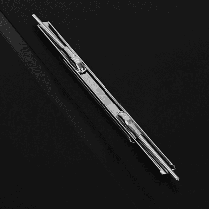 Папка-скоросшиватель А-611 "Стандарт" с карманом, пластик, черный - 2