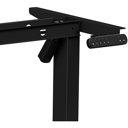 Стол с электроприводом WellDesk Basic 1200x675х18 черный/ясень шимо светлый (9191456+9197779) - 5