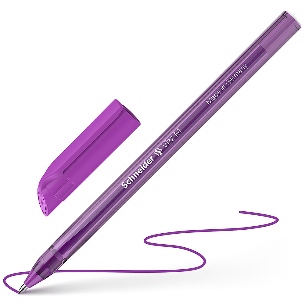 Ручка шариковая  "Schneider Vizz M", фиолетовый, стерж. фиолетовый - 2