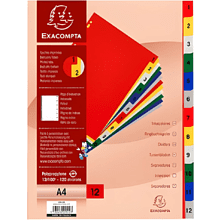 Разделитель "Exacompta", A4, ассорти