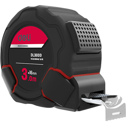 Рулетка "Deli 3800", 3 м, черный