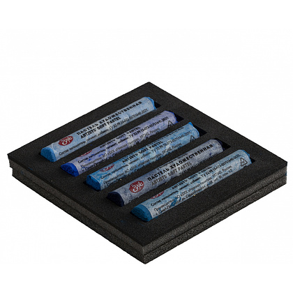 Пастель мягкая "Мастер Класс синие оттенки", набор 5 цветов - 3