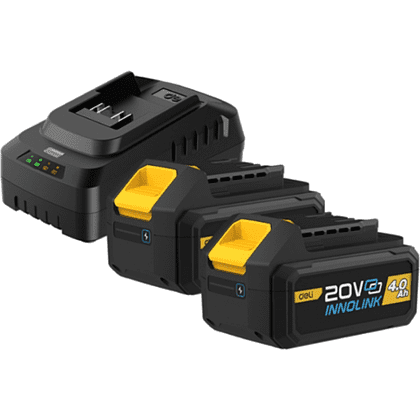 Аккумуляторная батарея "Deli", 20В, 4 Ач, 2 шт, + З/У 45 Вт