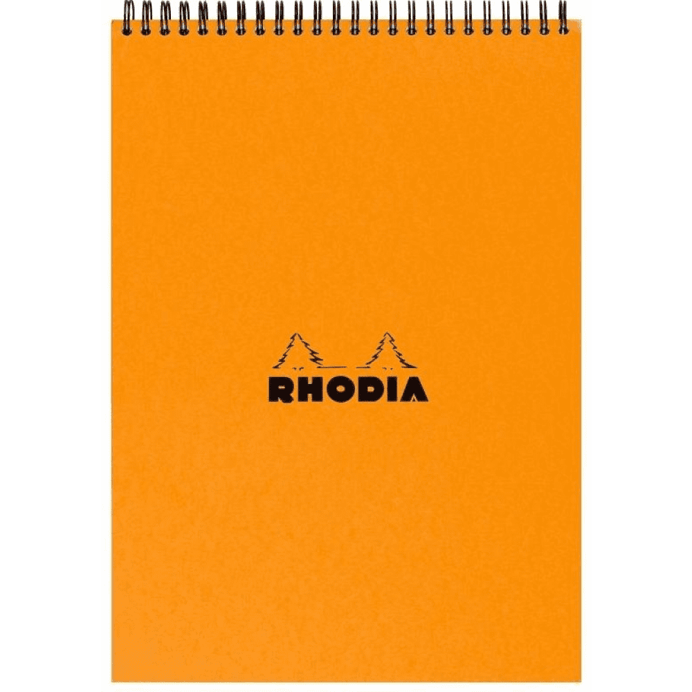 Блокнот "Rhodia", A4, 80 листов, клетка, оранжевый