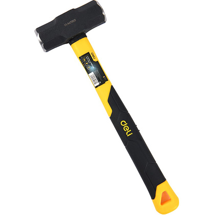 Кувалда Deli YS EDL447004, 1,8 кг, фибергласовая рукоятка, восьмигранный боек