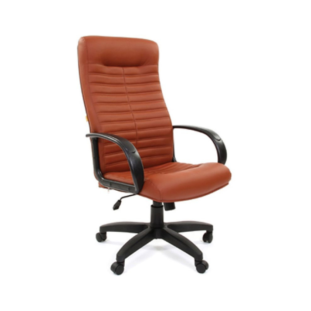 Кресло для руководителя "CHAIRMAN 480 LT", экокожа, пластик, коричневый