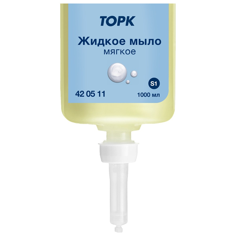 Мыло жидкое TORK Комфорт S1, 1 л, мягкое (420511) - 4