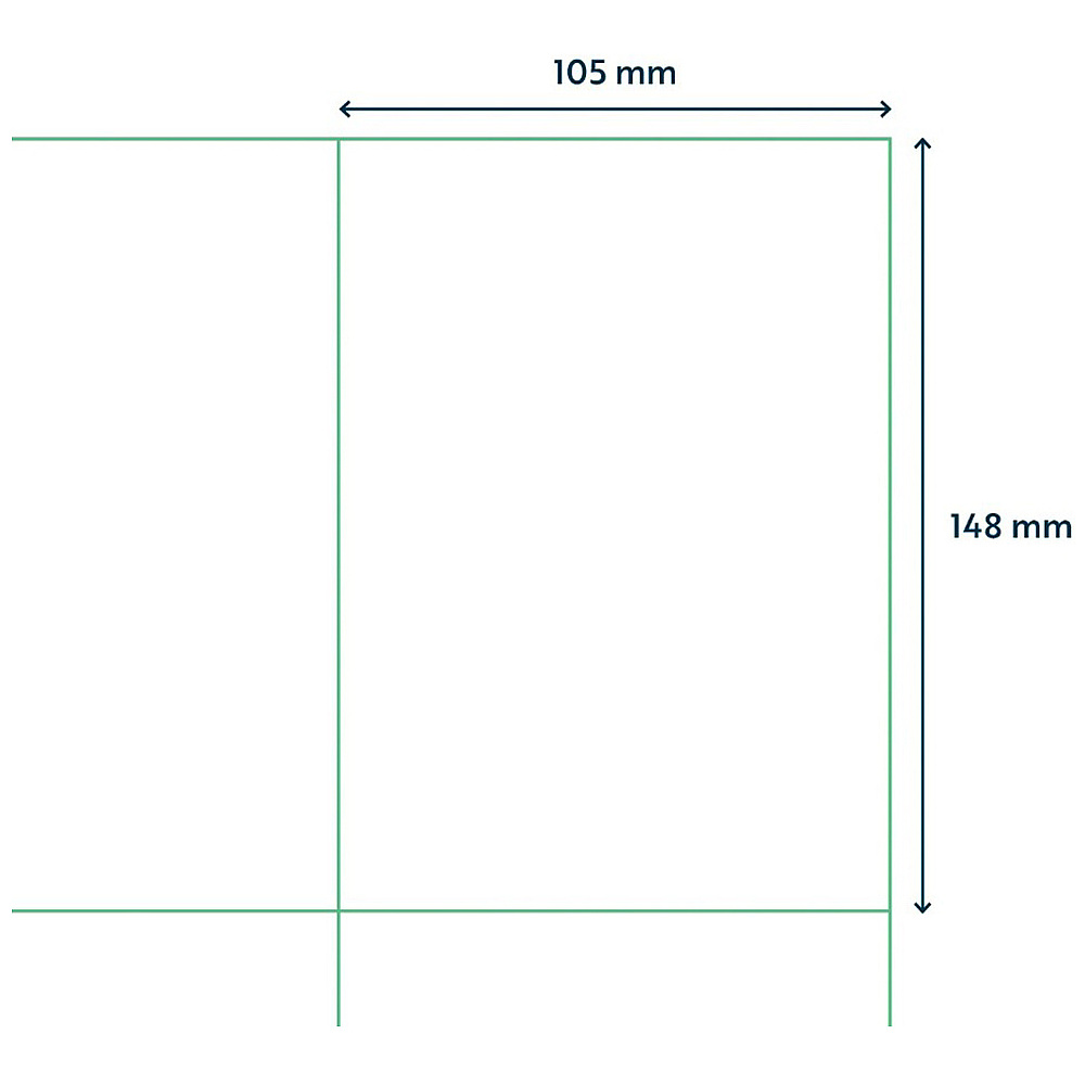 Самоклеящиеся этикетки универсальные "Rillprint new", 105х148, белый  - 2