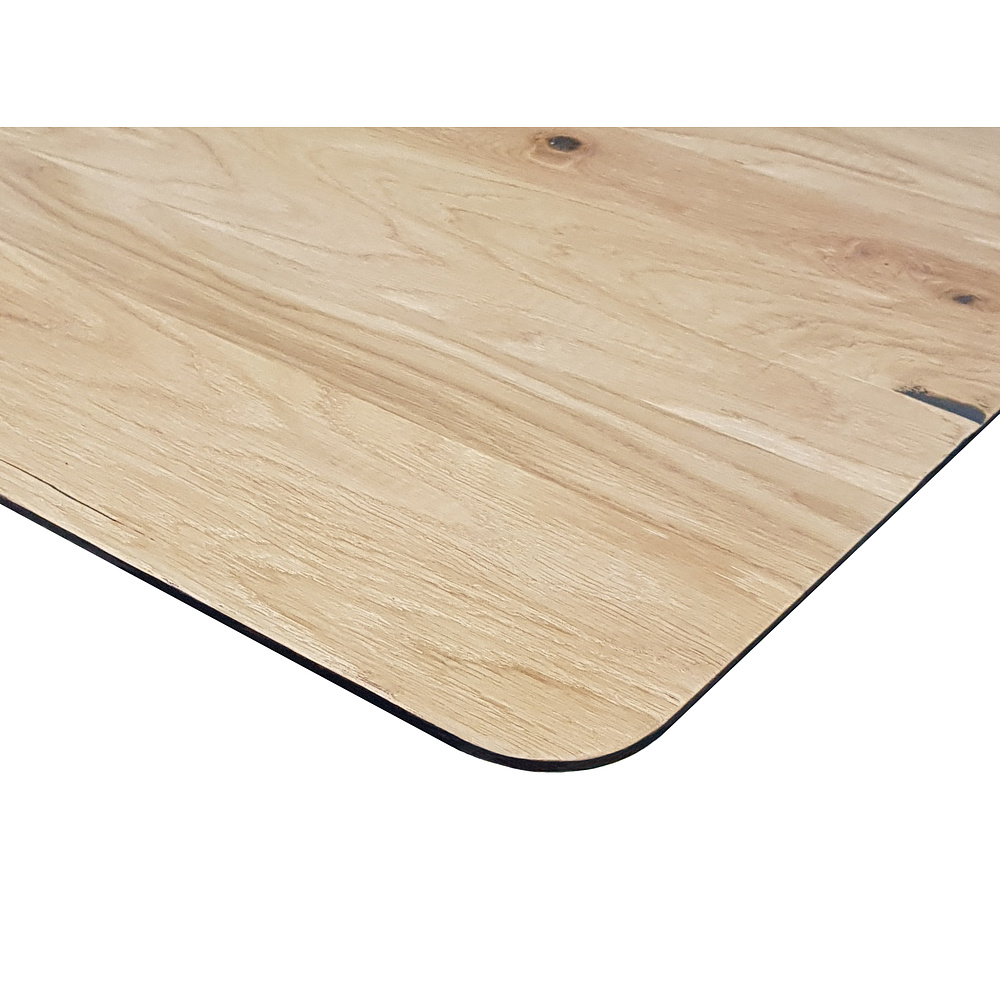 Столешница массив 1300х750х27, Дуб беленый, кромка косая - 2