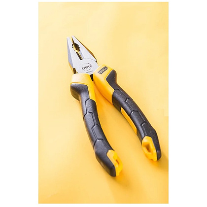 Плоскогубцы Deli YS EDL2007Z, 180 мм., желтый, черный - 2
