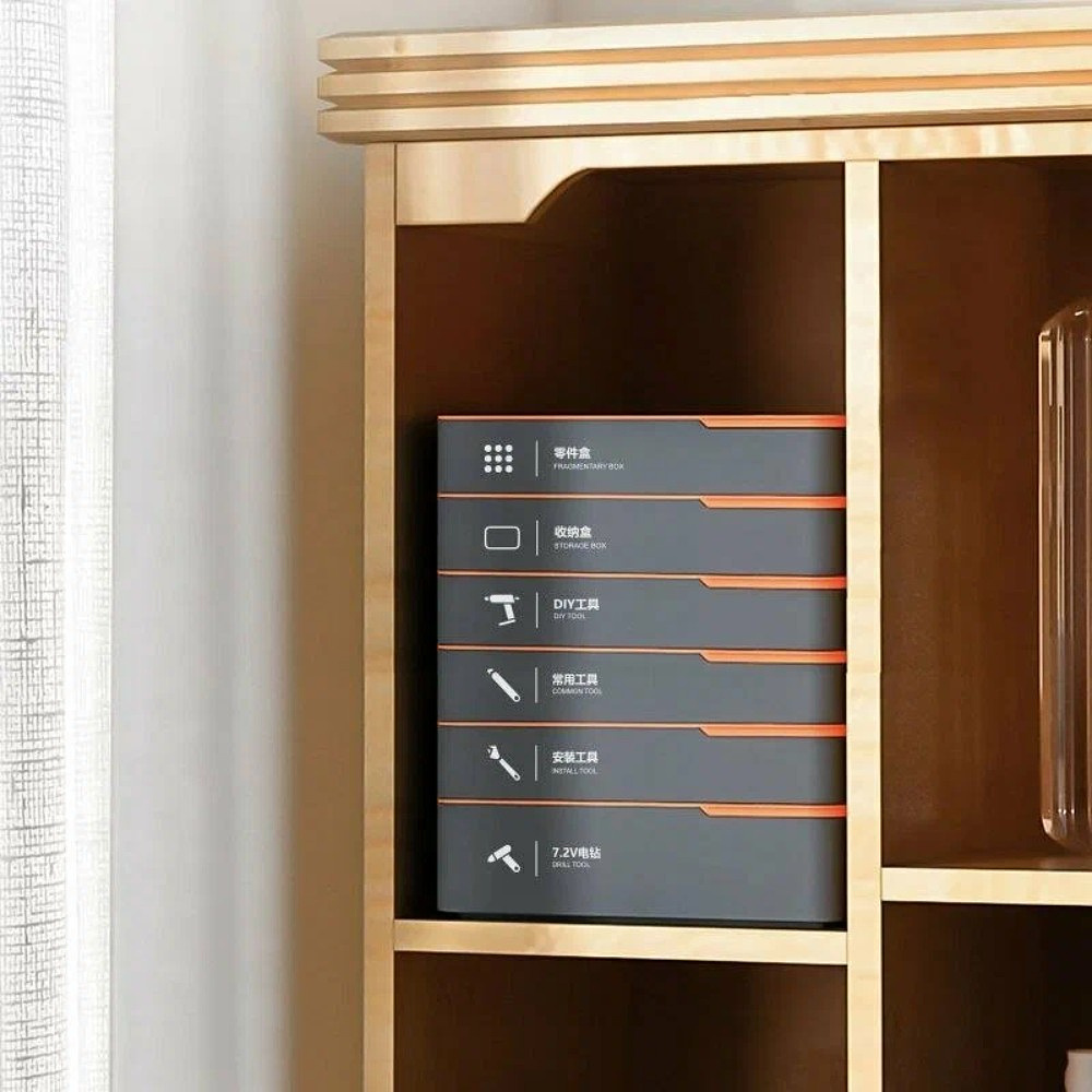 Набор ручного инструмента Deli HS H1001-ADE, 15 предметов, бокс, Soft Touch, оранжевый - 6