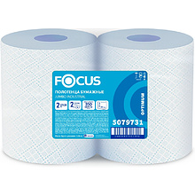 Полотенца бумажные Focus Optimum, индустриальные в рулонах, 350 м, 2 слоя, 100% целлюлоза