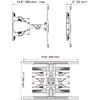 Кронштейн для телевизора NB P6, черный - 11