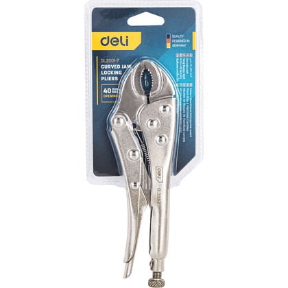 Клещи Deli YS EDL2001-7, зажимные, с фиксатором, 180 мм - 3