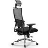 Кресло компьютерное ErgoLife SynchroSit Air-180 B2-311D, ткань, сетка, черный - 4