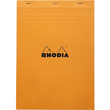 Блокнот "Rhodia", А4, 80 листов, клетка, оранжевый