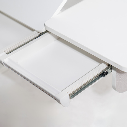 Комплект Ergosmart ученический Caravel S: стол регулируемый Caravel S, полка с подставкой для книг Wooden space S - 20