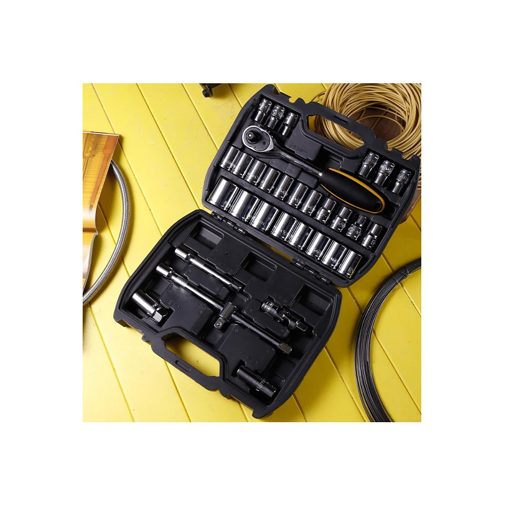 Набор головок торцевых Deli YS 32 EDL1032, 32 предмета, кейс, черный - 5