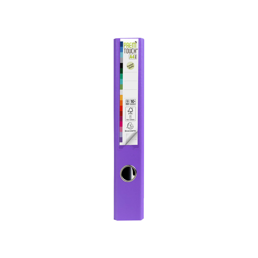 Папка-регистратор "Exacompta", A4, 50 мм, ПВХ, фиолетовый - 4