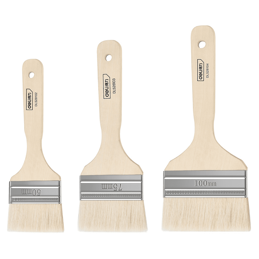 Набор кистей малярных Deli YS DL528101, 50/75/100 мм, 3 шт