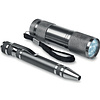 Набор фонарик LED+ручка-отвертка "Combitool", серый, серебристый  - 2