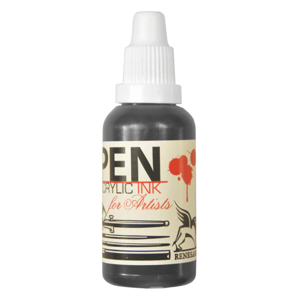 Акрил жидкий "Acrilic Ink", 16 чёрный