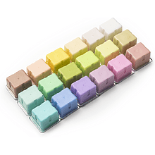 Краски гуашевые "Himi Jelly Cup. Pastel colors", 18 цветов, кювета, фиолетовый футляр