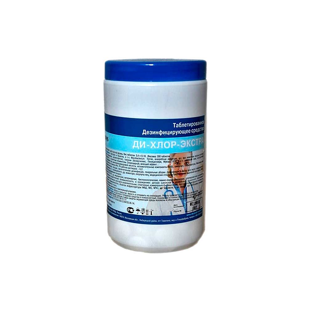 Средство дезинфицирующее "Ди-Хлор-Экстра", 1 кг, таблетки
