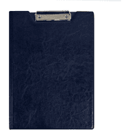 Планшет открывающийся с зажимом, A4, винил, синий